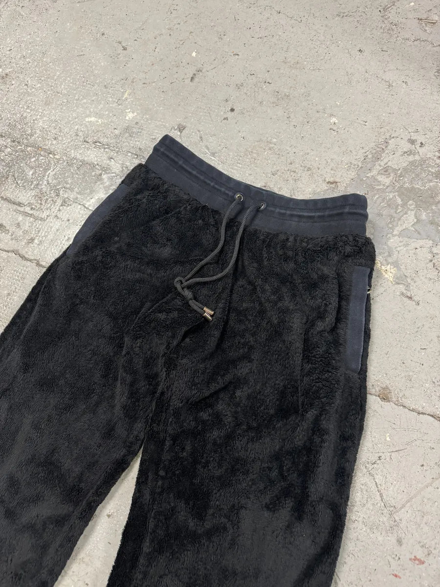 2000s Dolce & Gabbana Fleece Black Plushed Jogger IGfjbOT 7