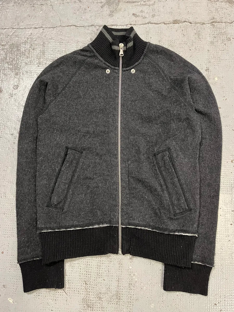 2000s Dolce & Gabbana Fleece Track Grey Jacket sAGgqSR 3