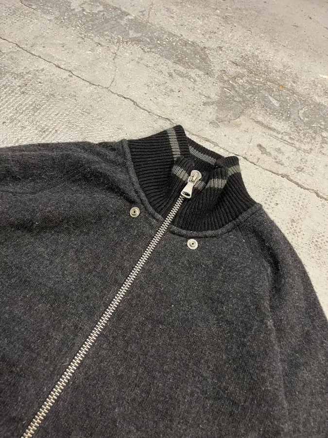 2000s Dolce & Gabbana Fleece Track Grey Jacket sAGgqSR 4