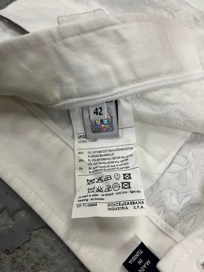 2000s Dolce & Gabbana Flowers White Shirt DhWYogV 10