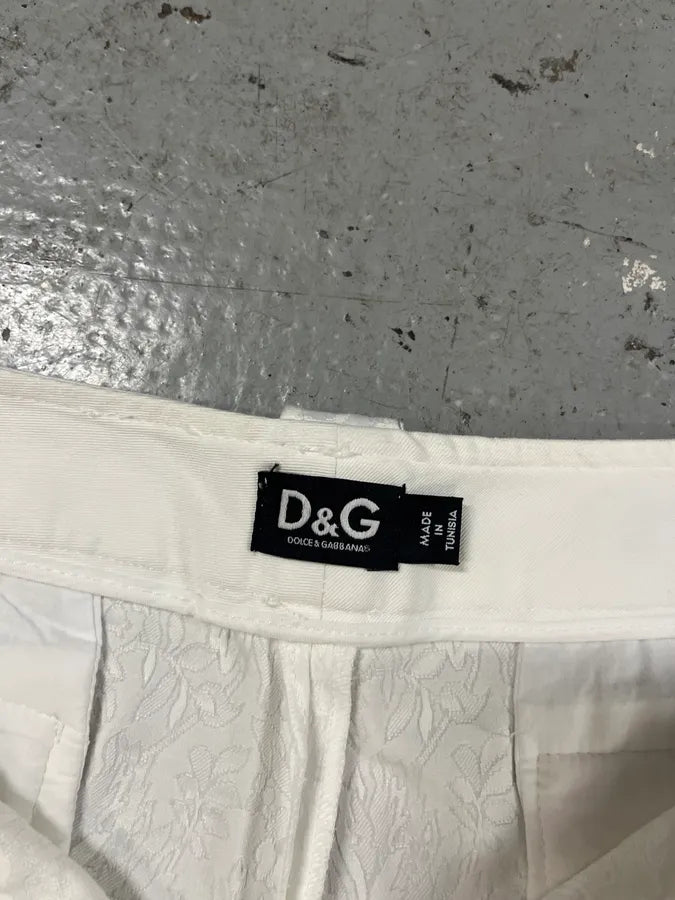 2000s Dolce & Gabbana Flowers White Shirt DhWYogV 9