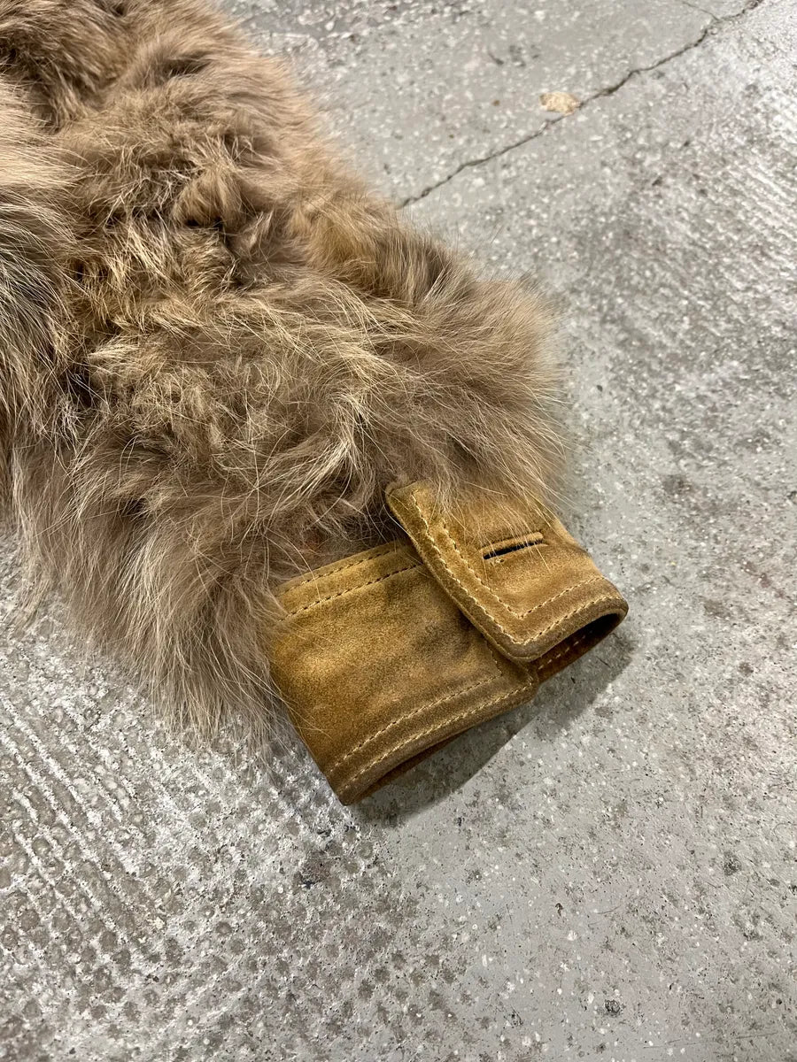 2000s Dolce & Gabbana Fox Fur Leather Jacket (S) 7