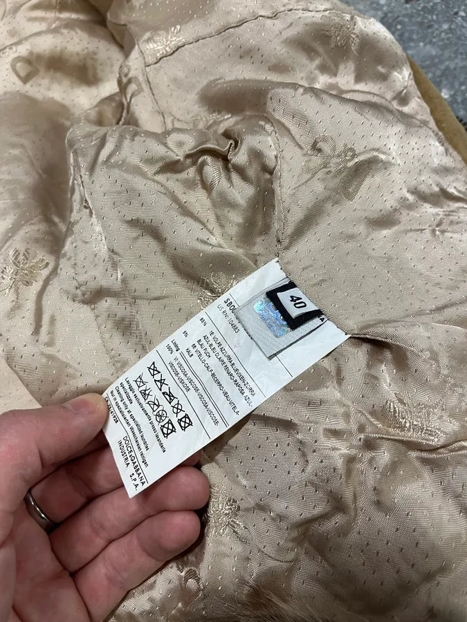 2000s Dolce & Gabbana Fox Fur Leather Jacket (S) 10