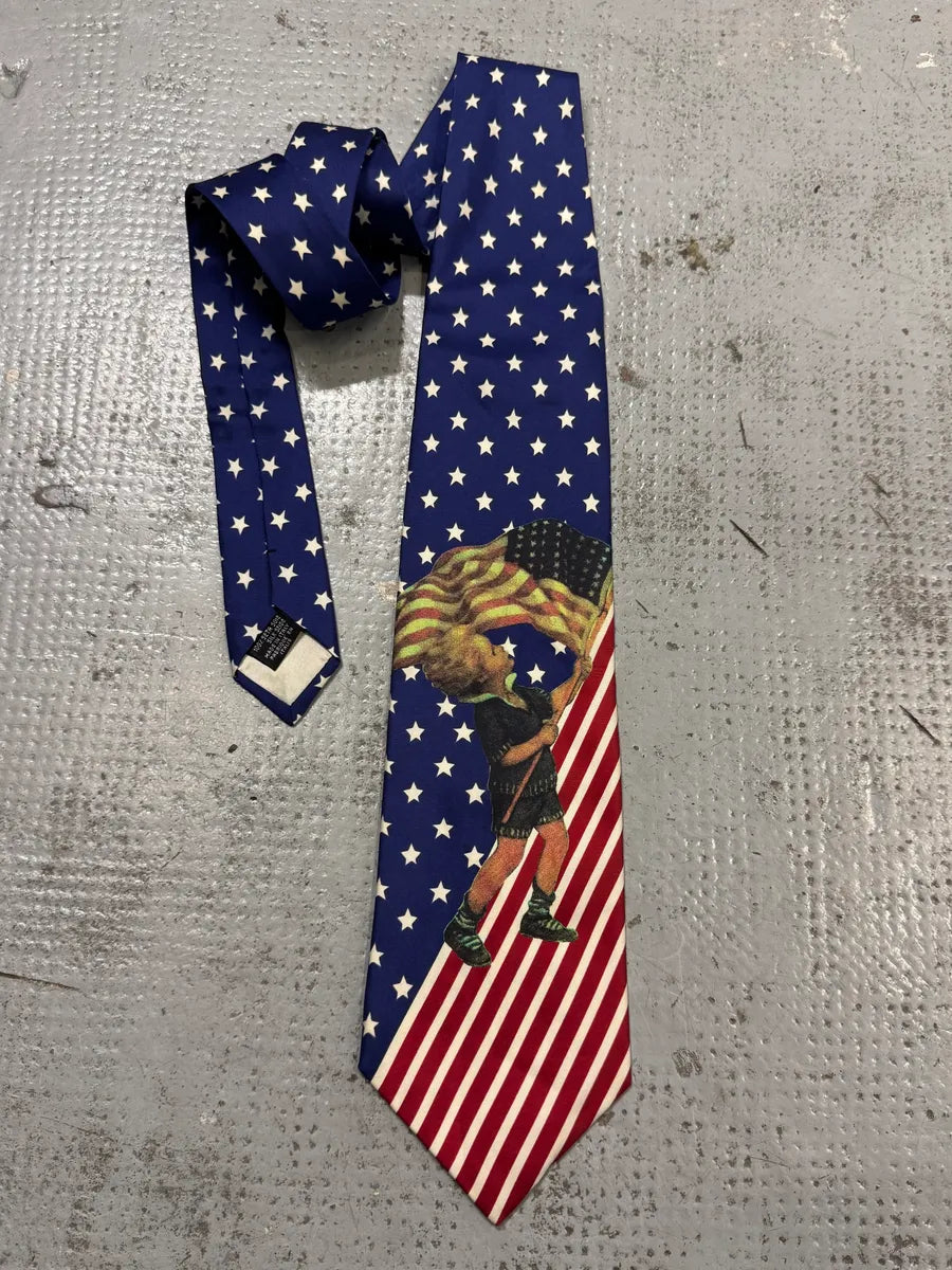 2000s Dolce & Gabbana Free America Kid Tie HPWWDCv 0