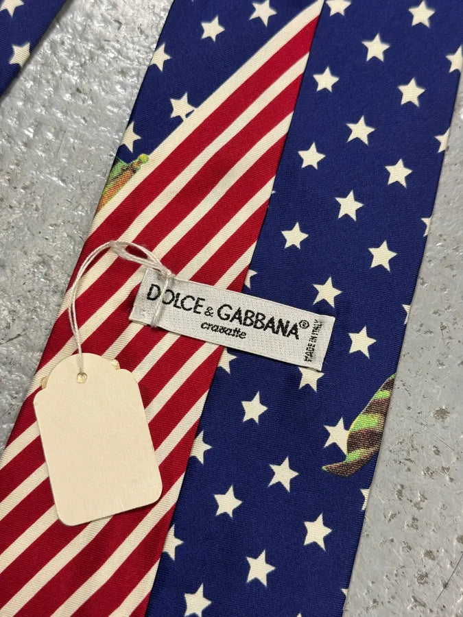 2000s Dolce & Gabbana Free America Kid Tie HPWWDCv 7