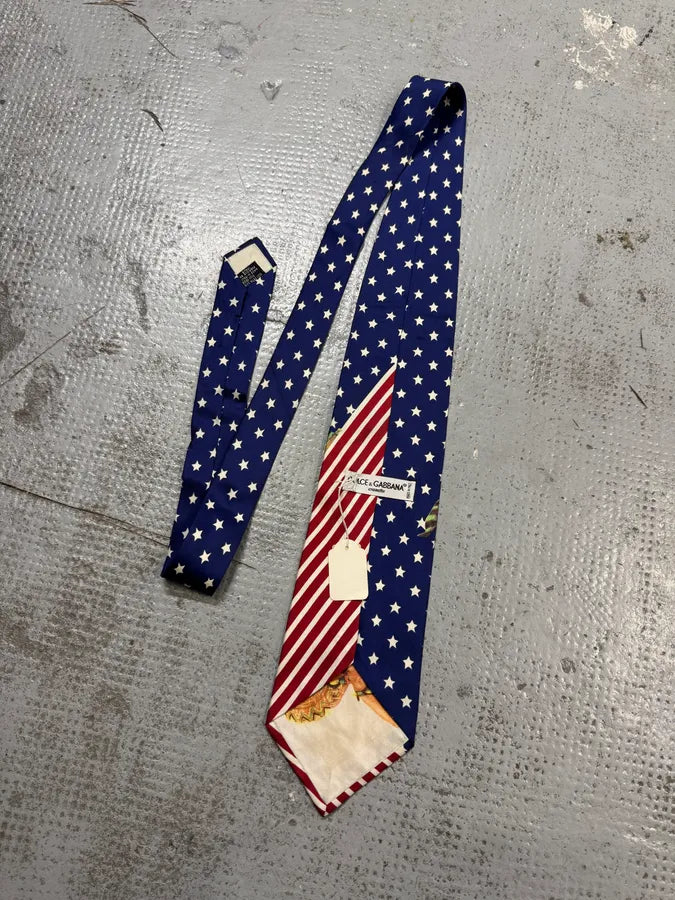 2000s Dolce & Gabbana Free America Kid Tie HPWWDCv 9
