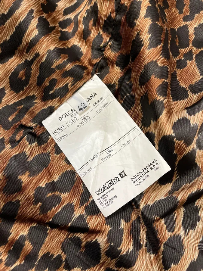 2000s Dolce & Gabbana Fringe Beige Suede Leather Jacket BxGEQGc 9