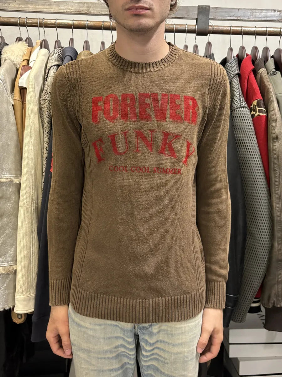 2000s Dolce & Gabbana Funky Brown & Red Sweater CvaKYsn 2