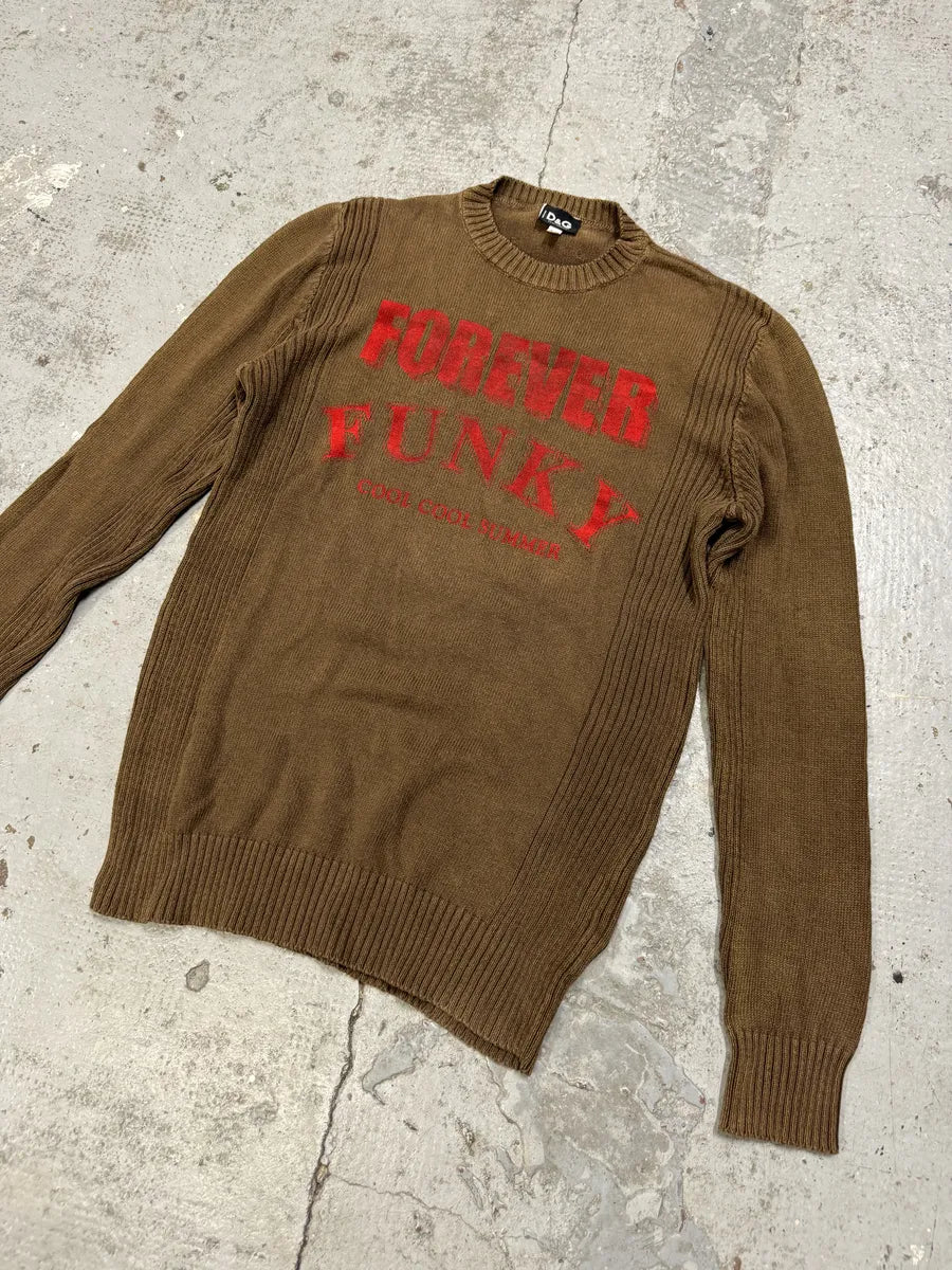 2000s Dolce & Gabbana Funky Brown & Red Sweater CvaKYsn 6