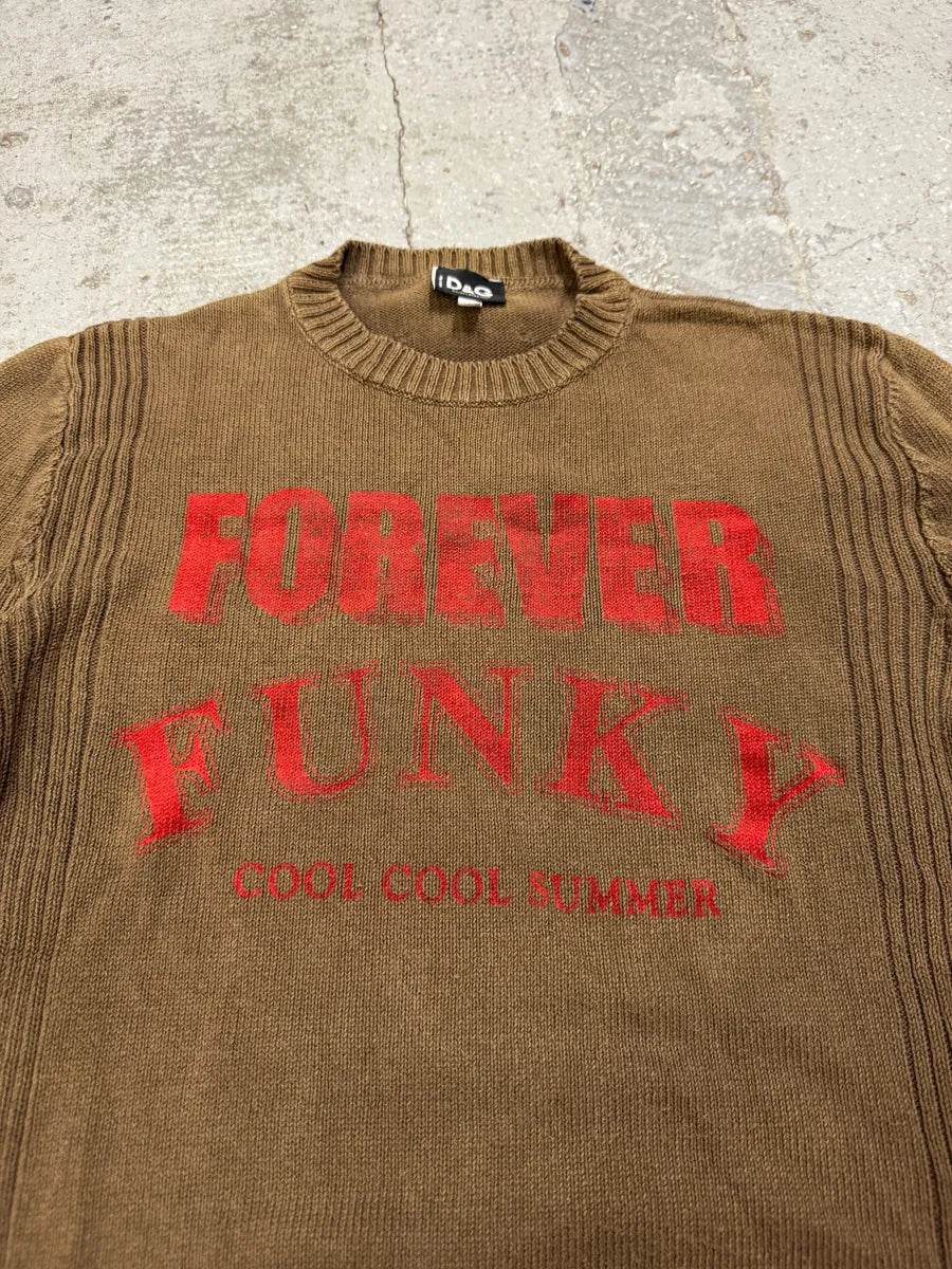 2000s Dolce & Gabbana Funky Brown & Red Sweater CvaKYsn 8