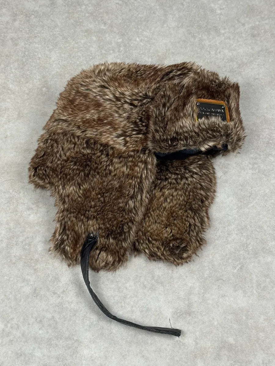 2000s Dolce & Gabbana Fur Chapka Hat zQtlfqT 1