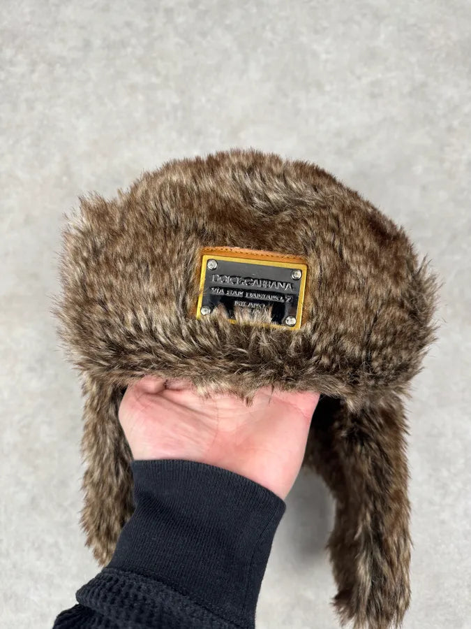 2000s Dolce & Gabbana Fur Chapka Hat zQtlfqT 2