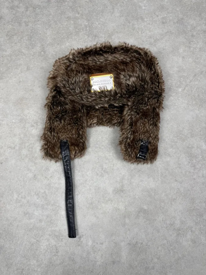 2000s Dolce & Gabbana Fur Chapka Hat zQtlfqT 7