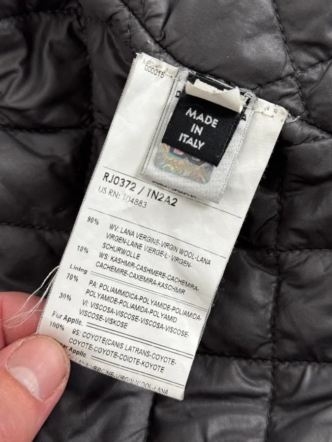 2000s Dolce & Gabbana Fur Hood Grey Jacket pxllmUz 15