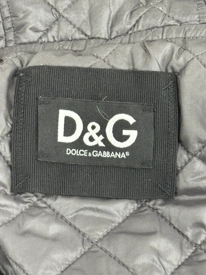 2000s Dolce & Gabbana Fur Hood Grey Jacket pxllmUz 12