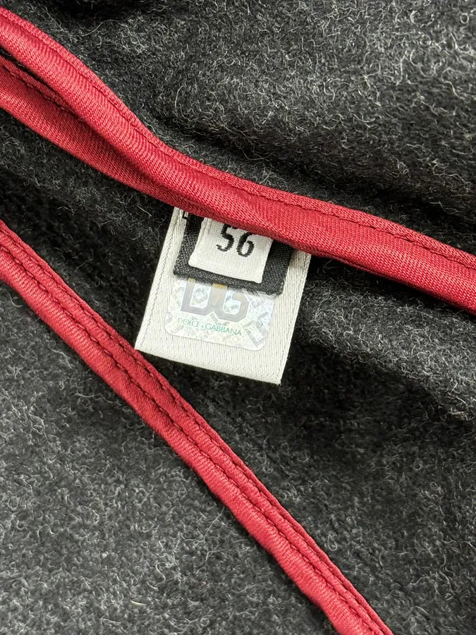 2000s Dolce & Gabbana Fur Hood Grey Jacket pxllmUz 14