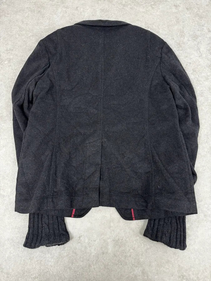 2000s Dolce & Gabbana Fur Hood Grey Jacket pxllmUz 5