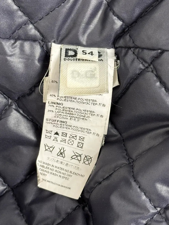 2000s Dolce & Gabbana Fur Hood Purple Hybrid Leather Bomber Jacket VcuOioU 11