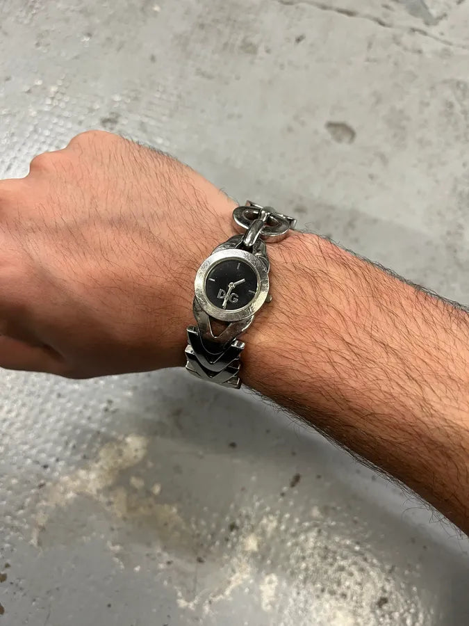 2000s Dolce & Gabbana Geometrical Shapes Bracelet Watch XPPRAOS 2