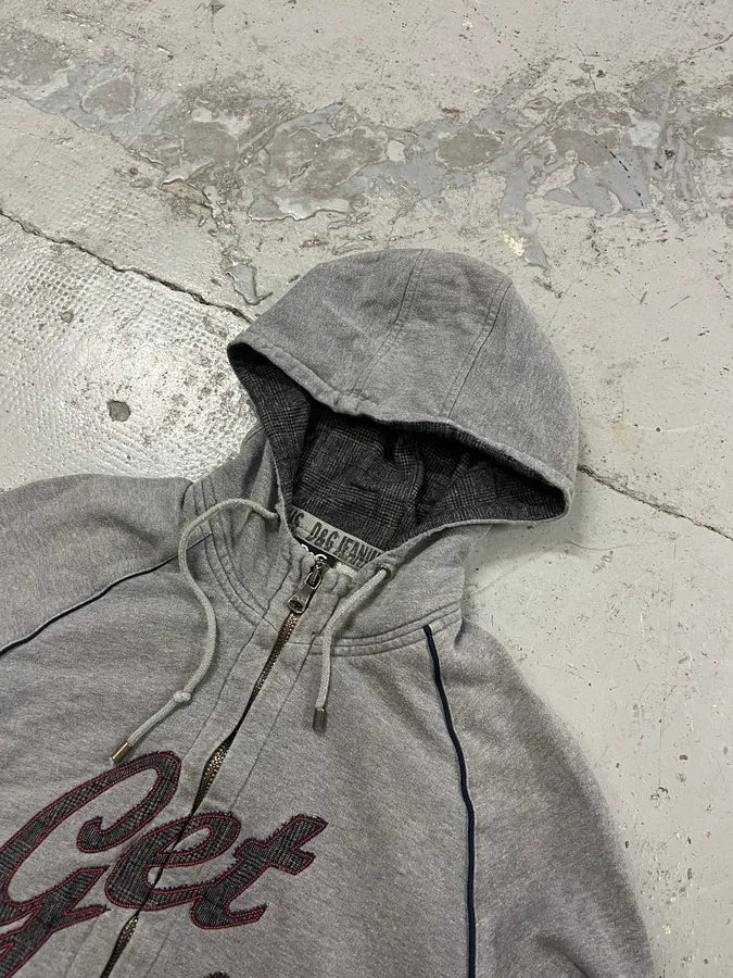 2000s Dolce & Gabbana Get It Grey Zip-up Hoodie VxbphXN 4