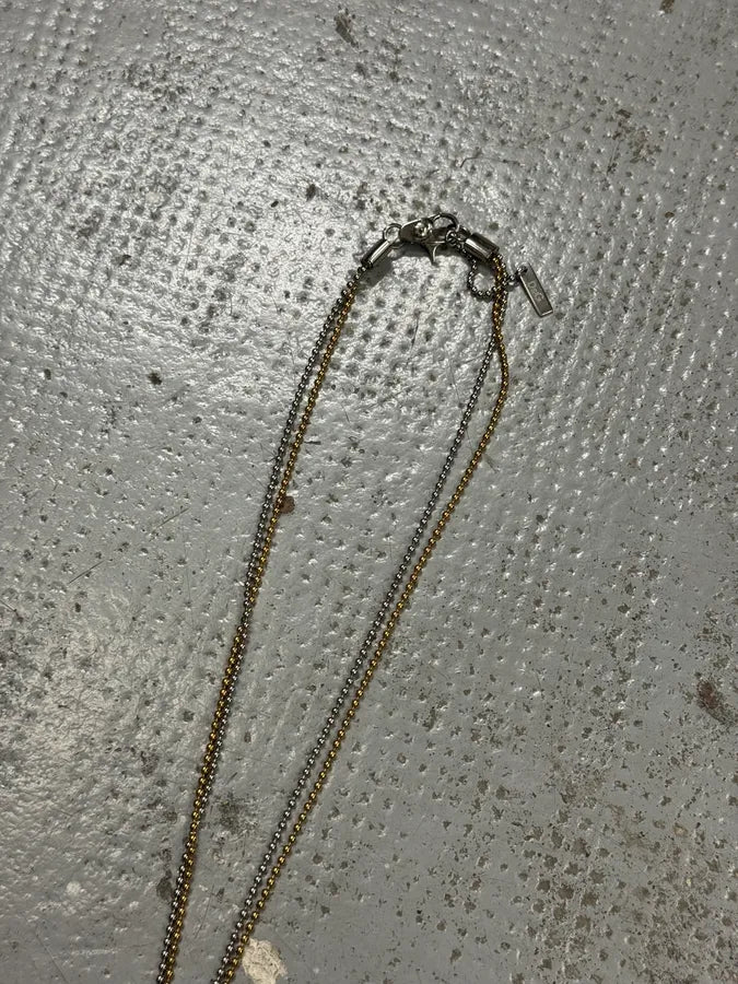 2000s Dolce & Gabbana Golden & Silver Dog Tags Necklace CxWbCKf 5