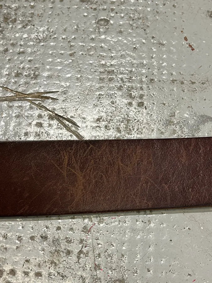 2000s Dolce & Gabbana Golden Futuristic DG Buckle Brown Leather Belt pHOUgWe 6