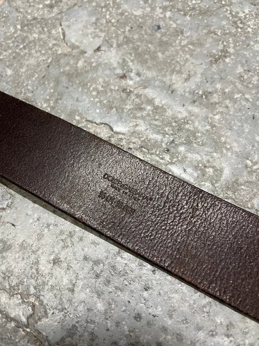 2000s Dolce & Gabbana Golden Ornement Buckle Brown Leather Belt (OS) hNzXXhJ 7