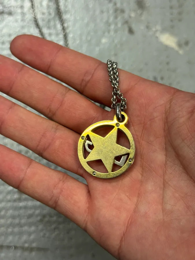 2000s Dolce & Gabbana Golden Star Necklace xqcVBZg 1