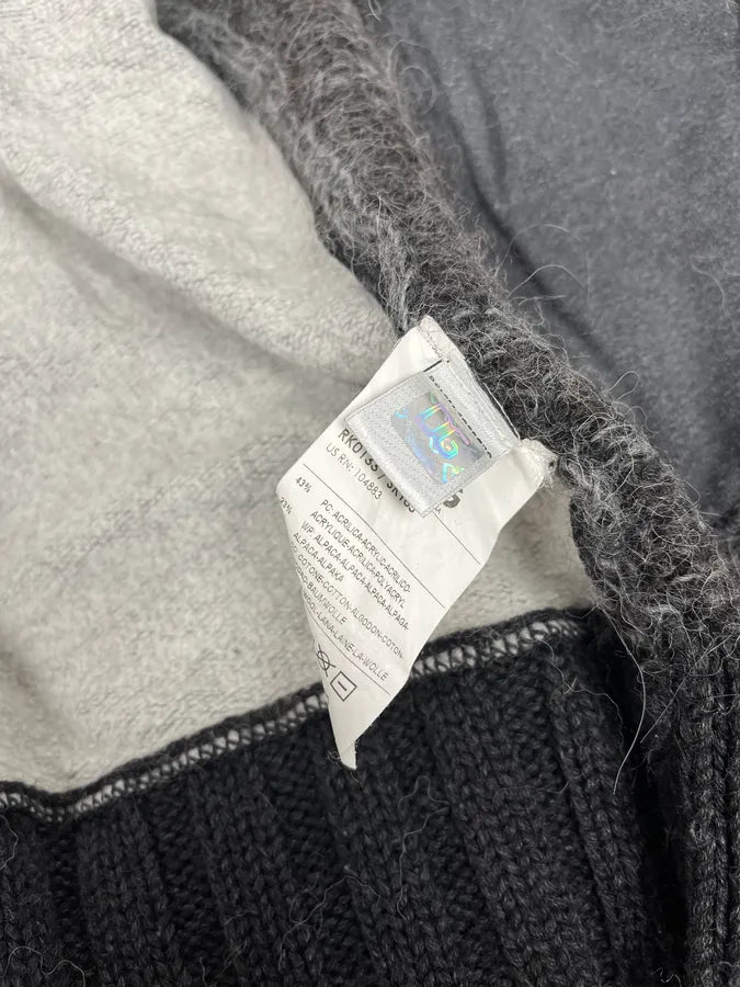 2000s Dolce & Gabbana Gradient Grey Wool Zip-Up Sweater VlxmSAg 10
