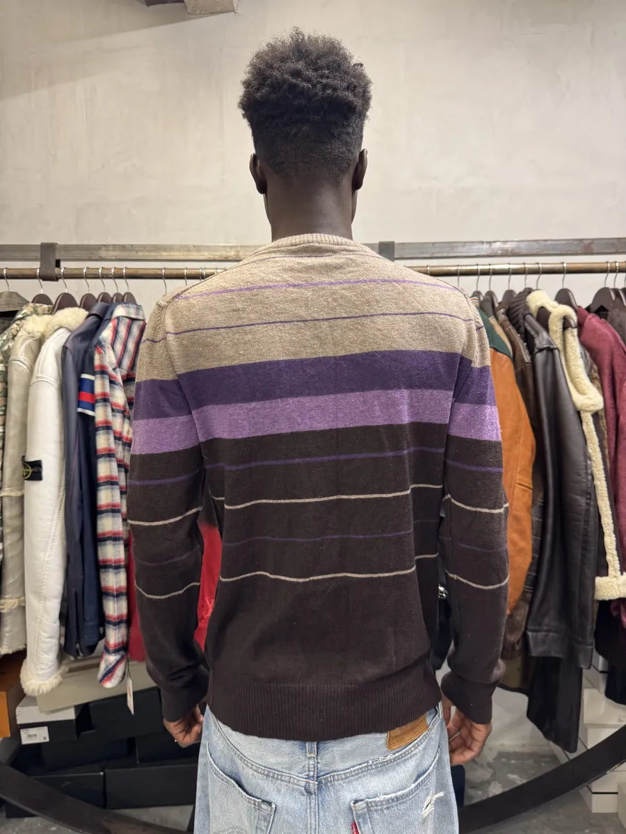 2000s Dolce & Gabbana Gradient Striped Purple & Brown Sweater nyNJCPd 2