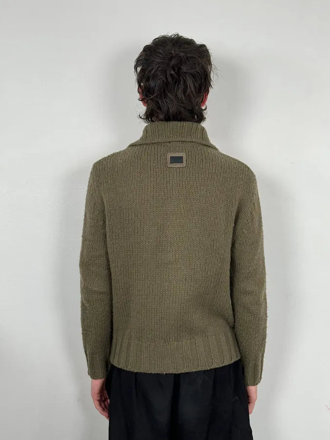 2000s Dolce & Gabbana Green & Pink Wool Buttoned Sweater ylJrWSe 2