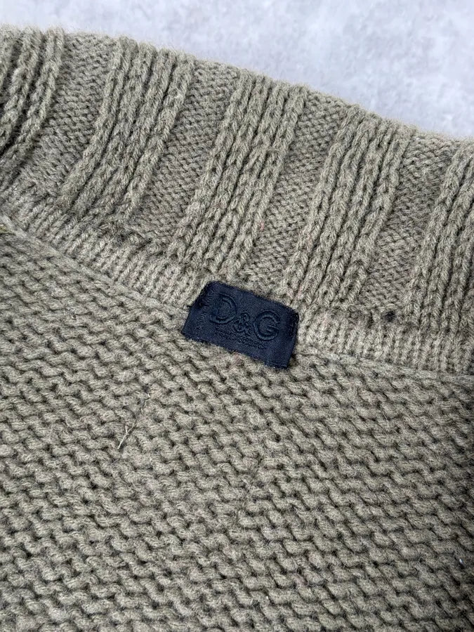 2000s Dolce & Gabbana Green & Pink Wool Buttoned Sweater ylJrWSe 8