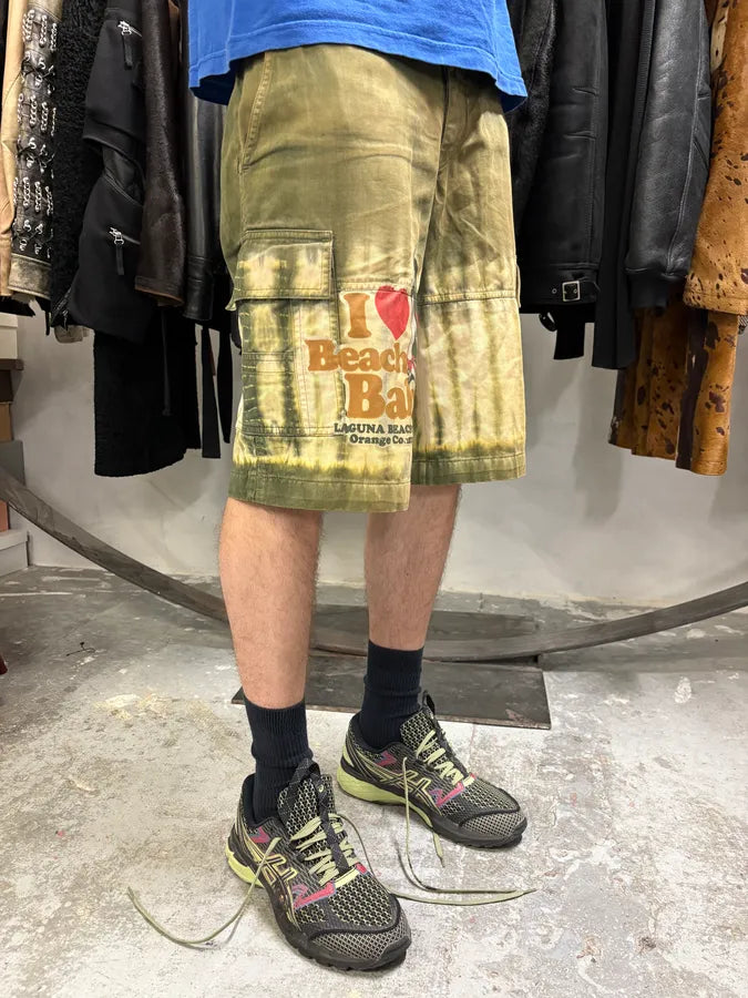 2000s Dolce & Gabbana Green Beach Babes Cozy Large Shorts (M) RhRtUfC 3