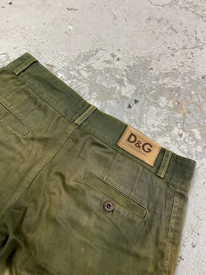 2000s Dolce & Gabbana Green Beach Babes Cozy Large Shorts (M) RhRtUfC 9