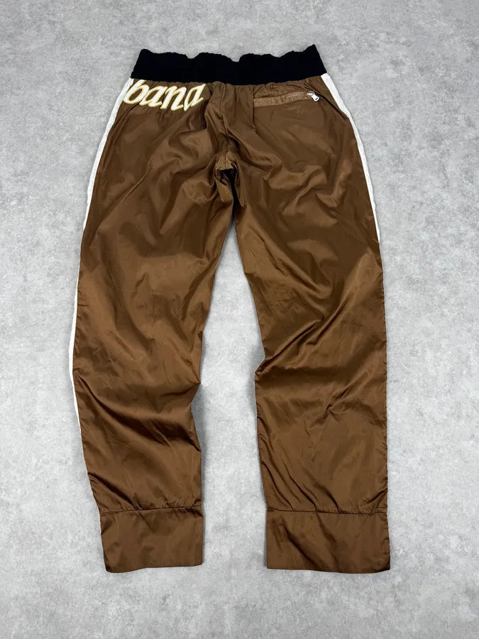 AW2005 Dolce & Gabbana Green Nylon Boxing Track Pants ibiZmhM 4