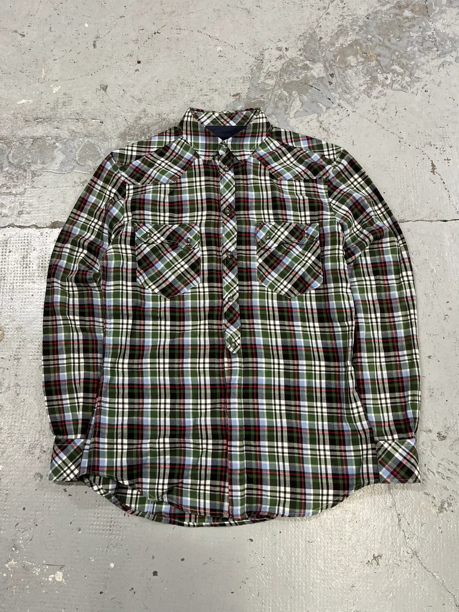 2000s Dolce & Gabbana Green Checkered Shirt jjNLKbG 3