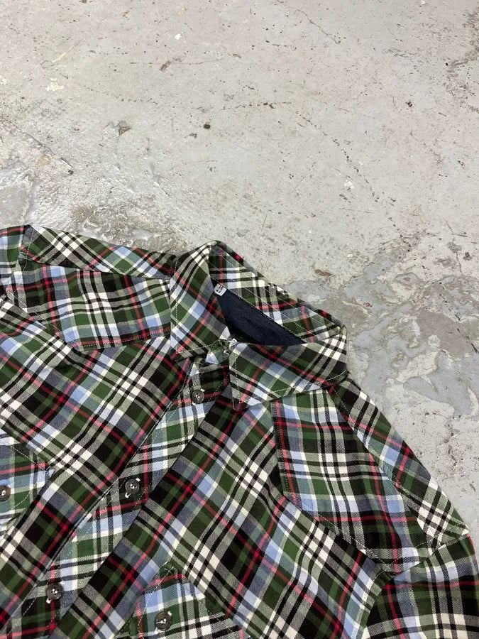 2000s Dolce & Gabbana Green Checkered Shirt jjNLKbG 5