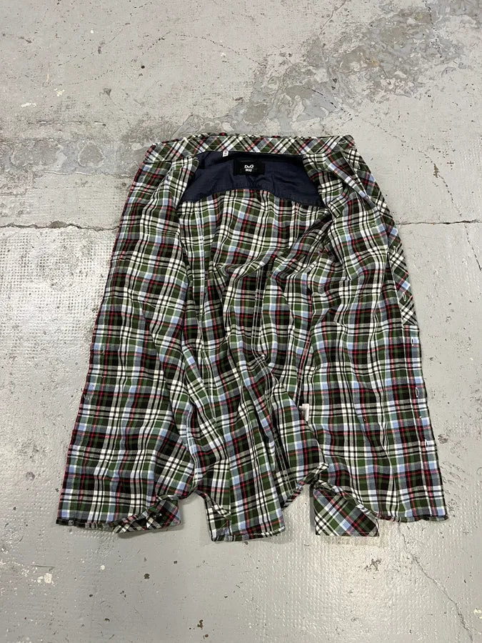 2000s Dolce & Gabbana Green Checkered Shirt jjNLKbG 7