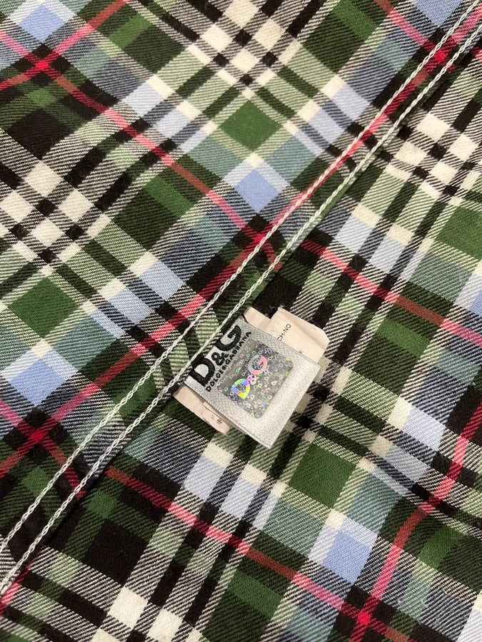 2000s Dolce & Gabbana Green Checkered Shirt jjNLKbG 9