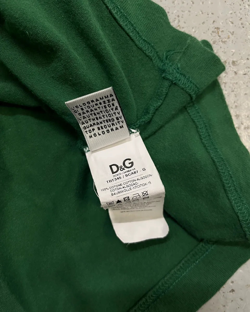 2000s Dolce & Gabbana Green Let them Spy T-Shirt LNHHrHT 10