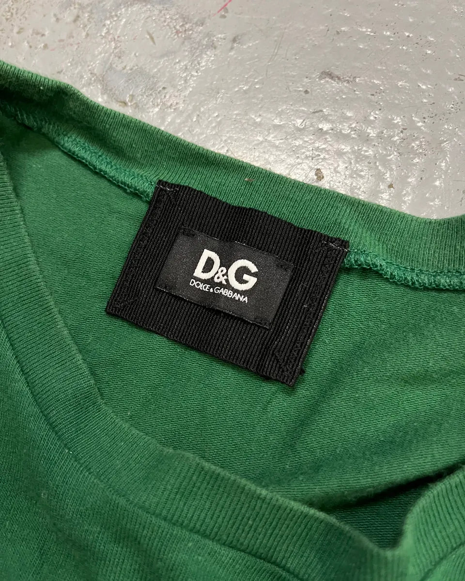 2000s Dolce & Gabbana Green Let them Spy T-Shirt LNHHrHT 8