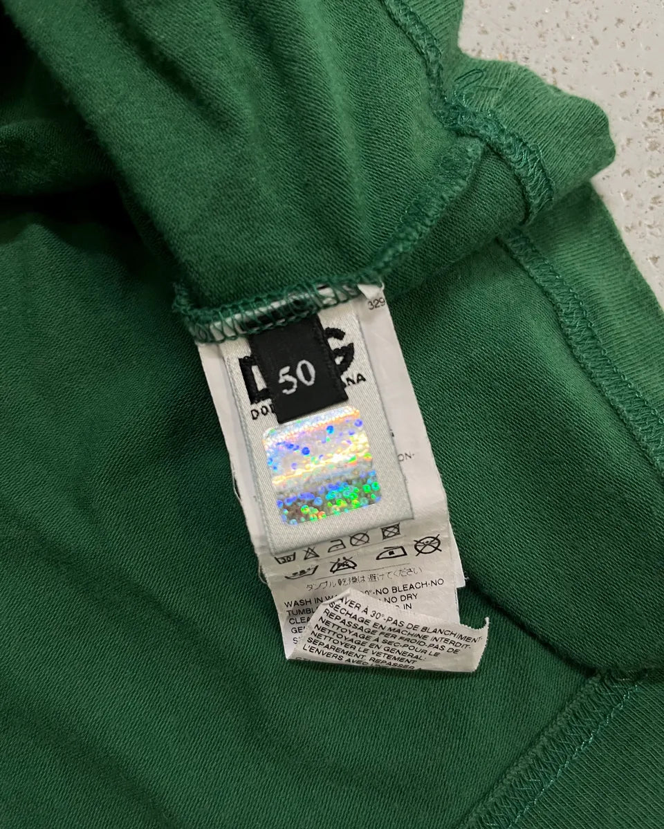 2000s Dolce & Gabbana Green Let them Spy T-Shirt LNHHrHT 9
