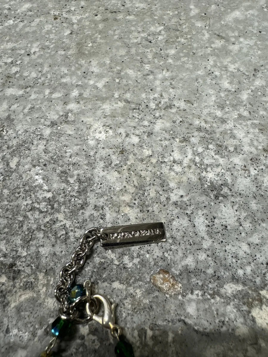 2000s Dolce & Gabbana Green Rosary Necklace (OS) 7