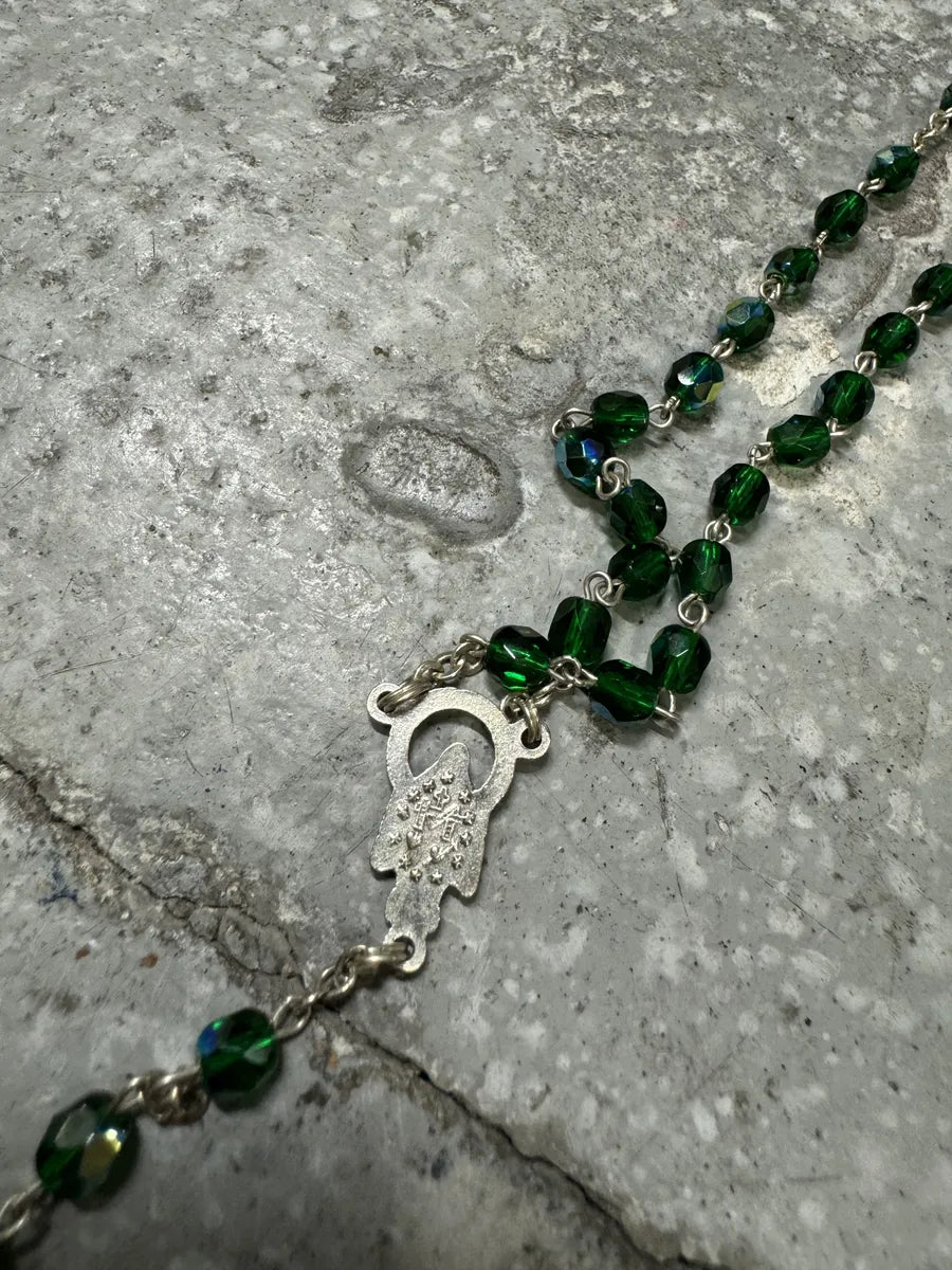 2000s Dolce & Gabbana Green Rosary Necklace – Dolce Vita Hub