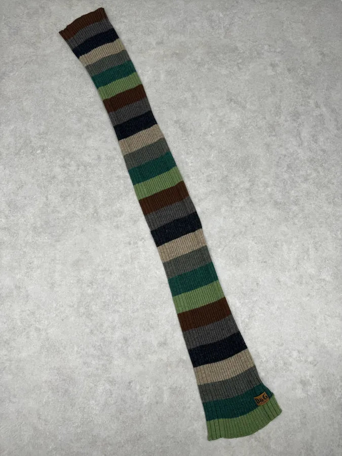 2000s Dolce & Gabbana Green Wool Forest Autumn Scarf FOSQiEg 5