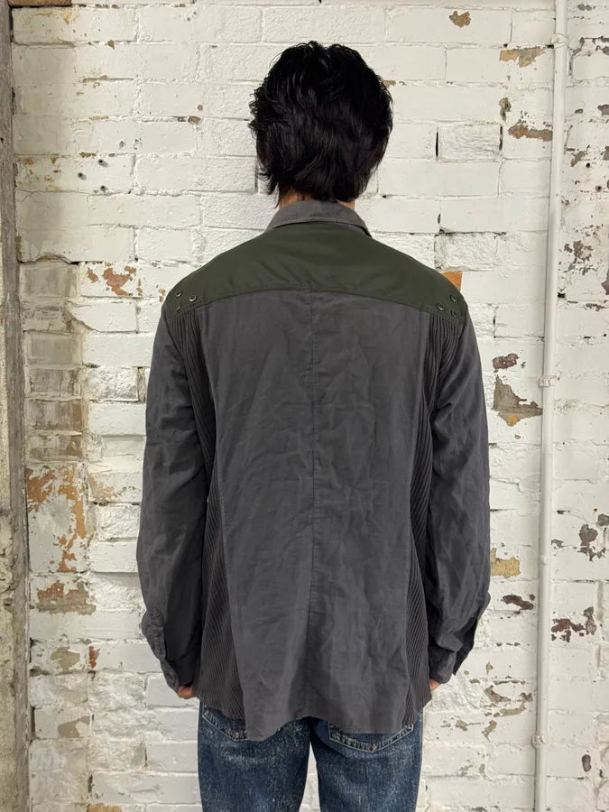 AW2003 Dolce & Gabbana Grey & Green Military Cargo Jacket  tlgXPjA 2