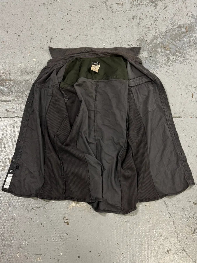 AW2003 Dolce & Gabbana Grey & Green Military Cargo Jacket  tlgXPjA 8