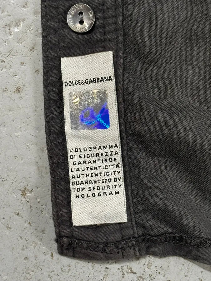 AW2003 Dolce & Gabbana Grey & Green Military Cargo Jacket  tlgXPjA 11