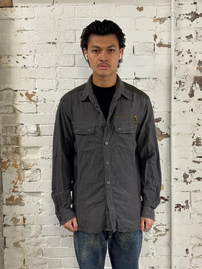 AW2003 Dolce & Gabbana Grey & Green Military Cargo Jacket  tlgXPjA 1
