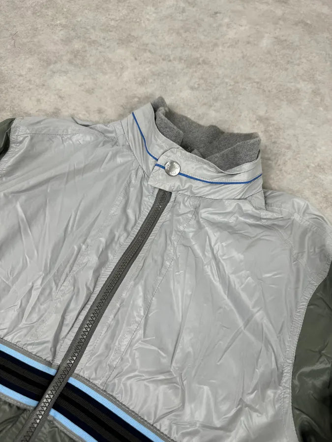 2000s Dolce & Gabbana Grey & Green Windbreaker Jacket zerFCsA 4